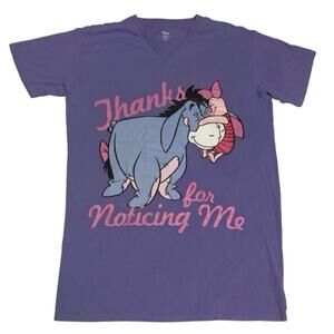 Disney Store Women’s Nightgown Shirt Eeyore Piglett One Size Night Shirt
